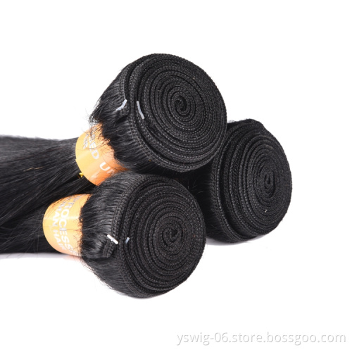 Natural Peruvian Human Hair, Plain Color 1# Jet Black Straight Remy Hair Peruvian Human Hair Weave, Brazilian Virgin Human Hair